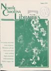 North Carolina Libraries, Vol. 49,  no. 1